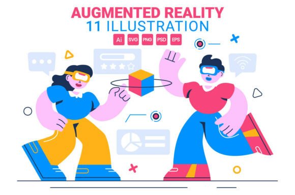 11 Augmented Reality Vector Illustration for Modern Graphics