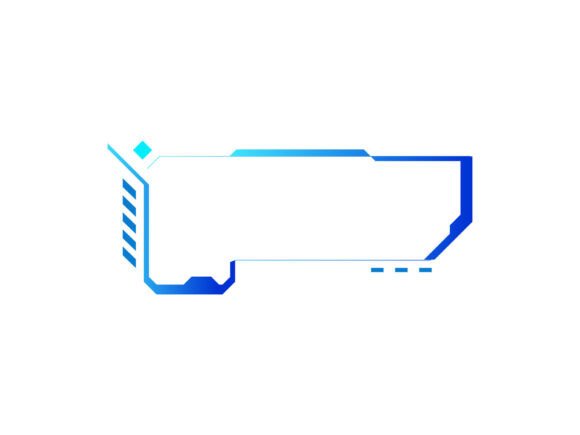 Futuristic Game Screen Frame Stream UI Graphics
