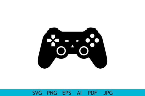 Game Controller Icon Gaming Symbol for Graphics and Crafts