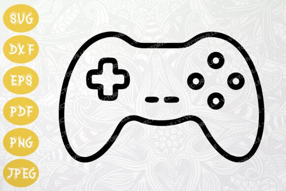 Game Controller Icon SVG for Embroidery Projects