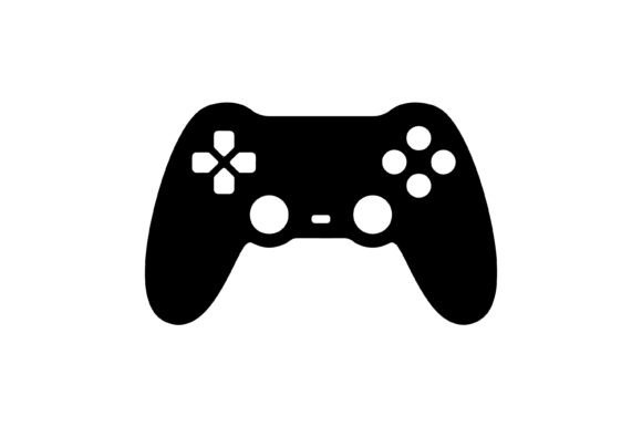 Game Controller Silhouette Icon: Graphics for Crafts and Local Brands