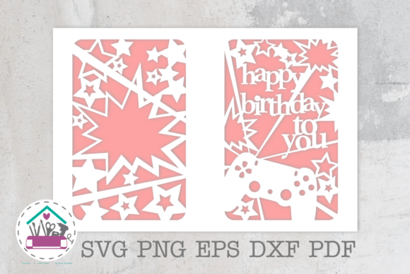 Gamer Birthday Card for Boy Papercut SVG - Laser Cut Card Design