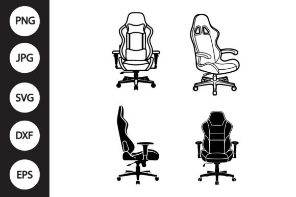 Gaming Chair SVG for Creative Crafts and Graphics