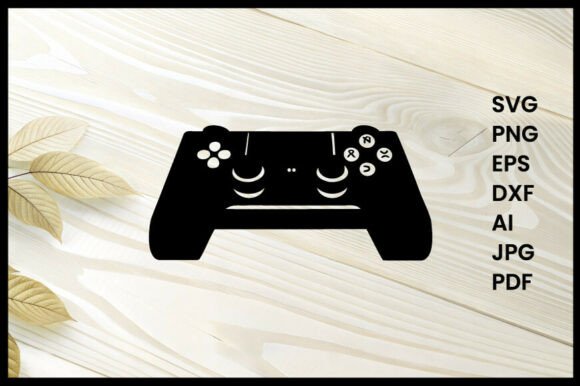 Gaming Console Silhouette Illustration for Crafts and Graphics