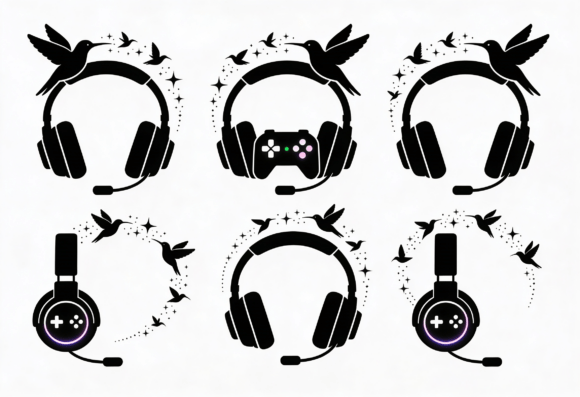 Gaming Headset Hummingbird SVG Design Review