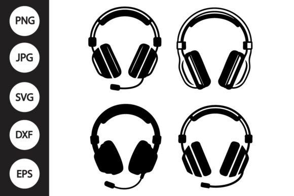 Gaming Headset SVG – A Graphic Design Asset for Crafts and Creativity