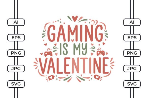 Gaming is My Valentine Boho SVG