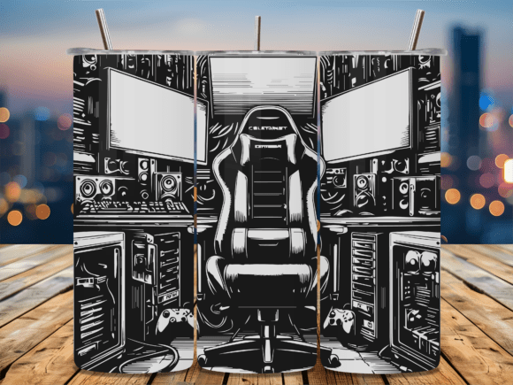 Gaming Setup Room PC Graphics for Crafts