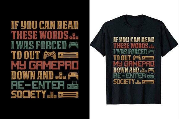If You Can Read These Words I Was Forced Graphics for Print Templates