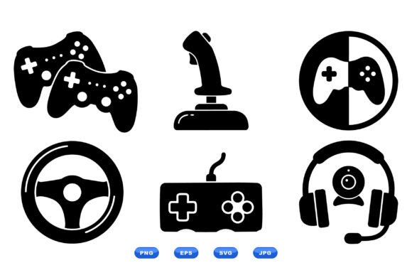 Retro Gaming Controller SVGs for Graphics and Crafts