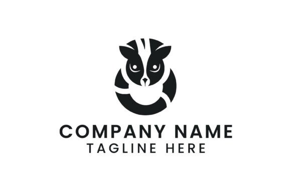 Stylized Raccoon Logo Design for Modern Web and Editorial Graphics