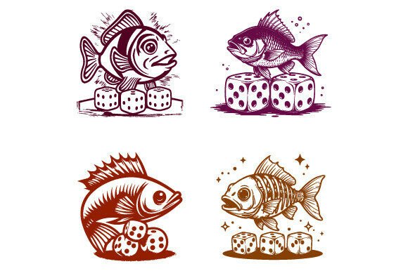 Underneath Some Nicely Edgy Art Are Fish – A Bold Graphic for Local Branding